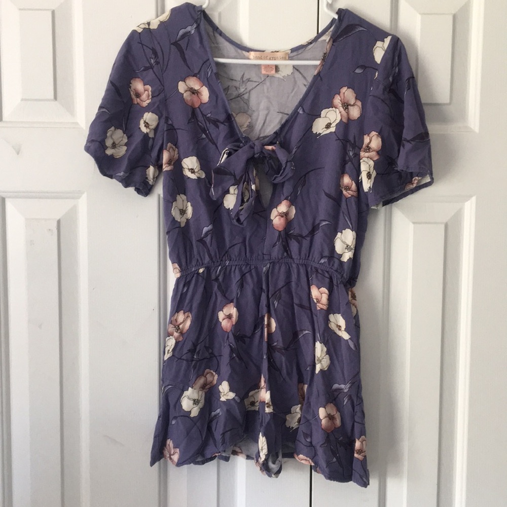Floral Purple Romper